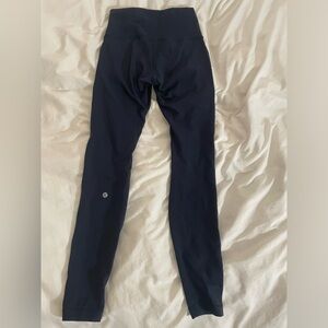 Navy Lululemon Leggins Size 6